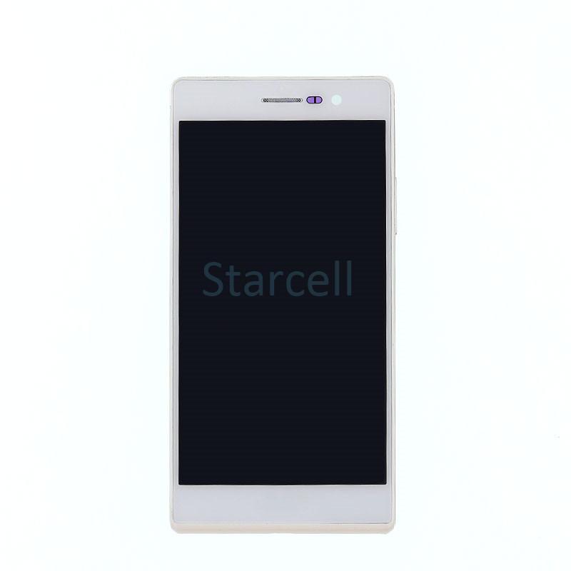 LCD Huawei-P7-con Frame White