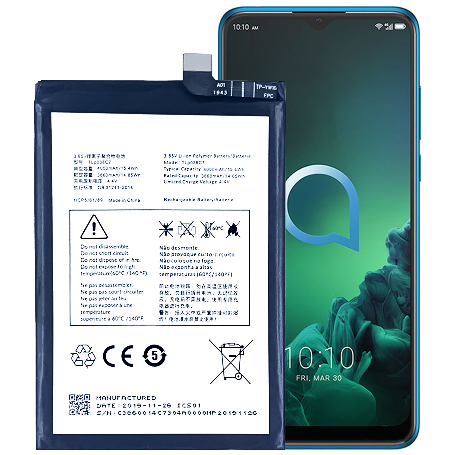 Alcatel 3x 2019 / 5v