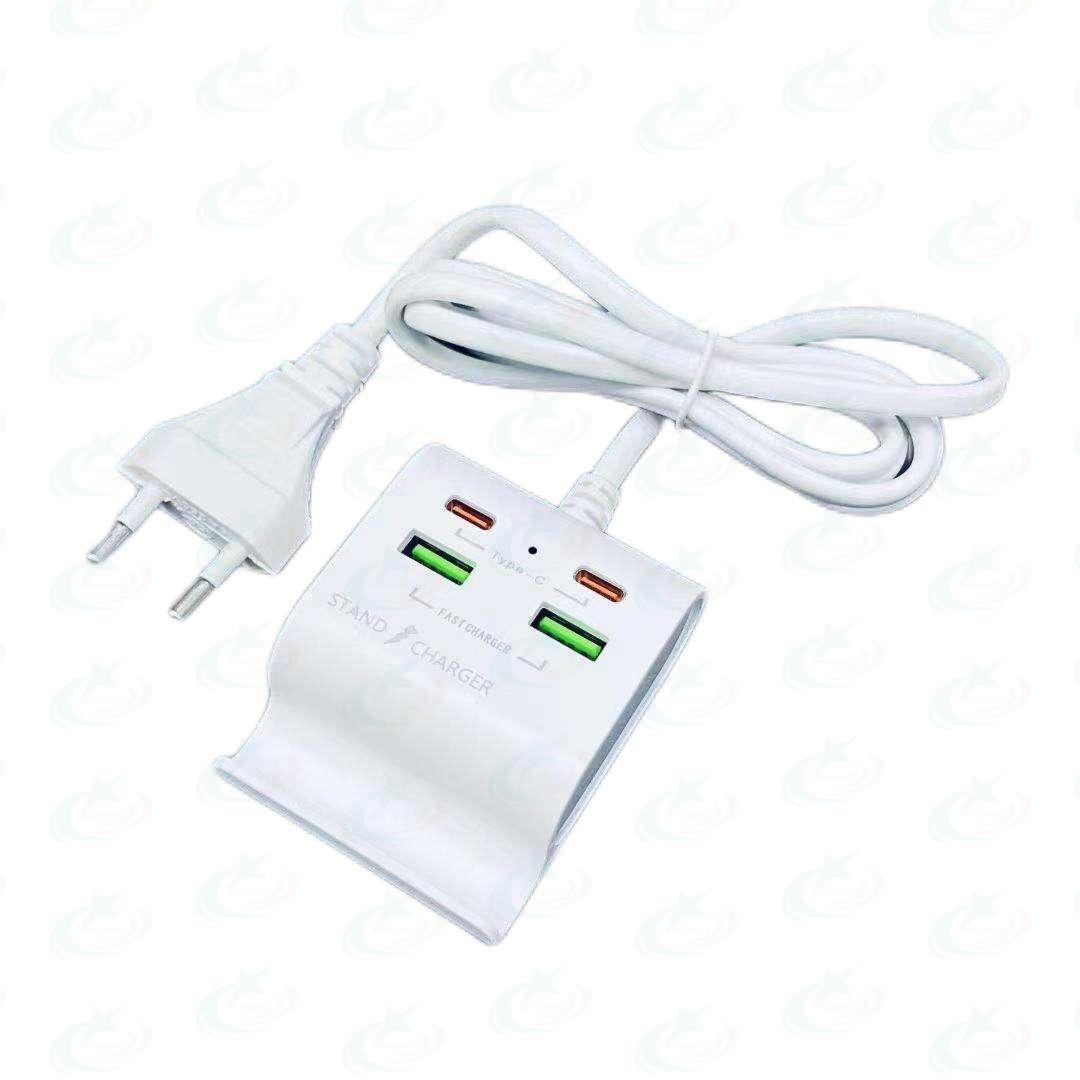 Power Socket Adapter 48w ( 2-TypeC , 2-Usb )